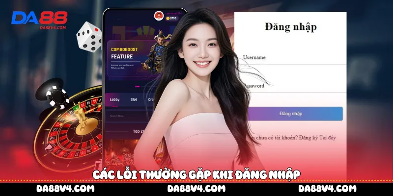 Các lỗi thường gặp khi đăng nhập