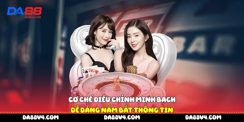 Cơ chế điều chỉnh minh bạch dễ dàng nắm bắt thông tin